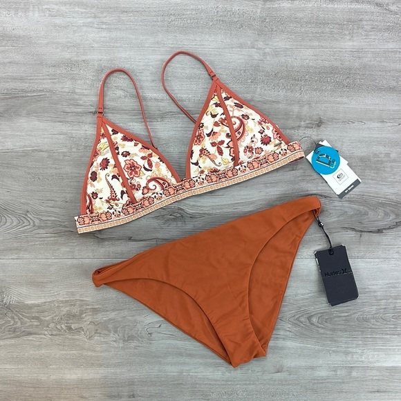 ☀️HURLEY ☀️RIP CURL☀️ DESERT DAWN CHEEKY QUICK DRY BIKINI SET - Picture 3 of 14